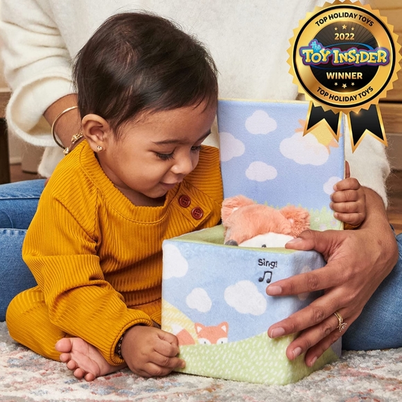 GUND Baby Fox in a Box, Animated Plush Activity Toy for Babies and Infants - Picture 4 of 6